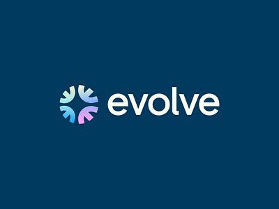 Evolve Logo Design abstract ai app banking bold branding corporate e education finance fintech futuristic gradient logo minimal money payment saas technology web