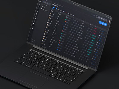 OneHive - Dark mode - Personnel management app branding dashboard management product ui ux