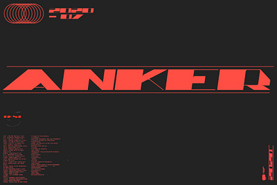Anker Typeface modern modern font poster poster design poster font poster typeface postertype sans sans serif wide