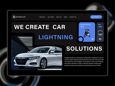 SuperLee. Landing animation brand branding car clean design flat graphic design identity illustration interface logo motion motion graphics ui ux vector web website