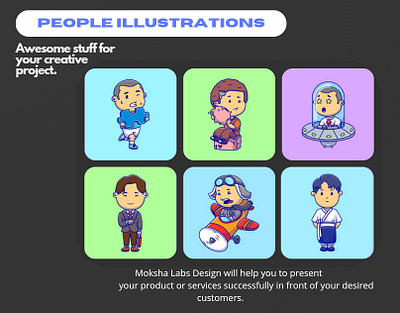 People Illustrations baby character children colorful cute design flat graphic design illustration logo vector young