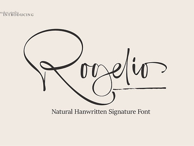 Rogelio Script calligraphy brush calligraphy font calligraphy procreate display font font typeface fonts handwriting hand lettered font hand lettering handwriting handwritten font signature signature font web font