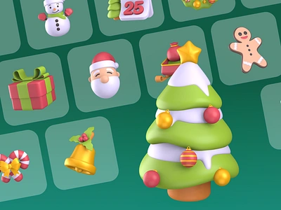 Christmas 3D Icons 3d icon 3d ilustration app branding design icon illustration logo ui ux