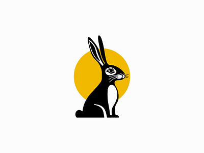 Rabbit Logo animal branding bunny cartoon character design emblem hare icon identity illustration logo mark mascot nature pet rabbit symbol vector