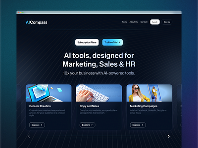 AI Tool Platform for Corporate ai ai tool platform corporate design digital design interface design ui visual design