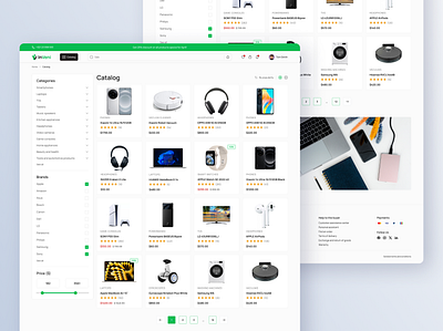 InVeni - Product listing catalog ecommerce filters interface product listing store ui uiux ux web design