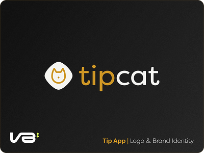 TipCat | Logo & Brand Identity animal brand identity branding design finance financial geometric gold graphic design identity illustration logo minimalist minimalistic modern stationery vector