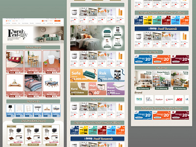 'Furnifest' Microsite Trial Design: Desktop ver. branding design desktop graphic design illustration logo microsite typography ui uidesign uiux uiuxdesign ux vector website