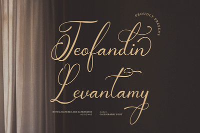 Teofandin Levantamy | Wedding Calligraphy Script beauty font calligraphy font elegant font handwritten font luxury font modern font romantic font script font signature script