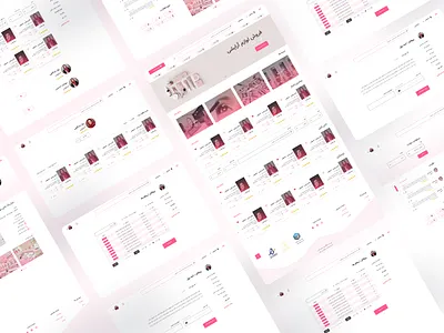 Beauty Website 2d 3d art branding danialnazemi design flat graphic minimal modern pink rtl typography ui uiux ux vector web website white