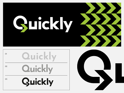 QUICKLY branding design graphic design icon identity illustration letter lettering logo marks monogram q quickly symbol symbole ui word wordsmarks