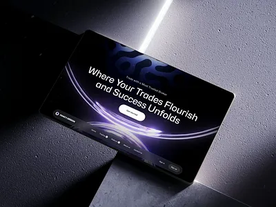 Trading landing page consept 3D animation 3d 3d animation 3d web ai e commerce ecommmerce finance fintech hero hero image homepage landing landing page landingpage trading web web design web site webdesign website