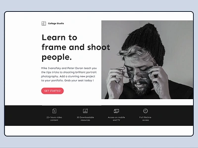 Workshop Landing page animation conversion centric design landing page landing page design ui ux web design