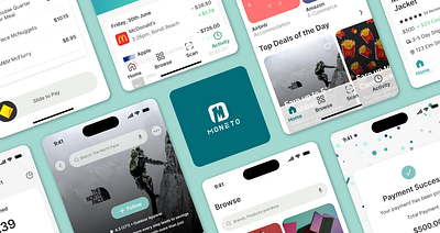 Moneto Case Study: Redefining Shopping Experiences app design case study cashback creative design digital design e commerce graphic design interaction design marketplace mobile app mockup online store portfolio product design shopping uiux user experience user interface visual design