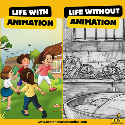 LIFE WITH OR WITHOUT ANIMATION🌈💥 2danimation 3d animation animationstudios bestanimationstudios digitalart graphic design illustration motion graphics motiondesign ui