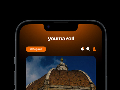 Youmarell - streaming app app branding building building app desktop mobile orange streaming app timelapse ui ux