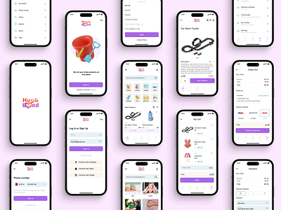 Baby Care Mobile App | UI/UX baby care figma mobile app ui ui design uiux user interface ux ux design website