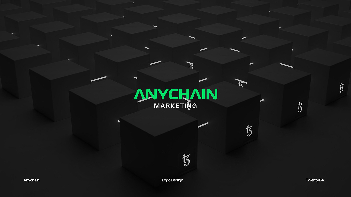 ANYCHAIN - Visual Identity 3d animation branding graphic design logo motion graphics ui