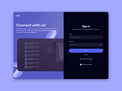 Sign In Page illustration log in sign in sign up ui uiux user interface