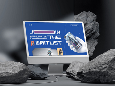 Futuristic Join the Waitlist 3d branding future join the waitlist landing page ui ux waitlist