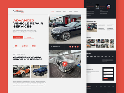 Automobile Repair Shop Landing Page | UI/UX automobile maintenence automobile repair automobile shop automobile ui car maintenance car mechanic car repair car shop car shop landing page car shop ui car ui car web design figma web design webflow website