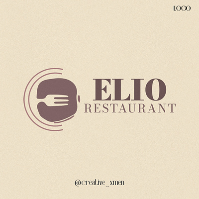 ELIO Restaurant LOGO 3d banner branddesign brandidentity branding brandingdesign design graphic design illustration logo logodesign ui