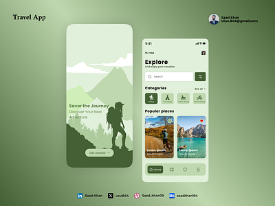 Traveling app all around world app app design design figma illustration minimal travel traveling app traveling app deisgn ui ux