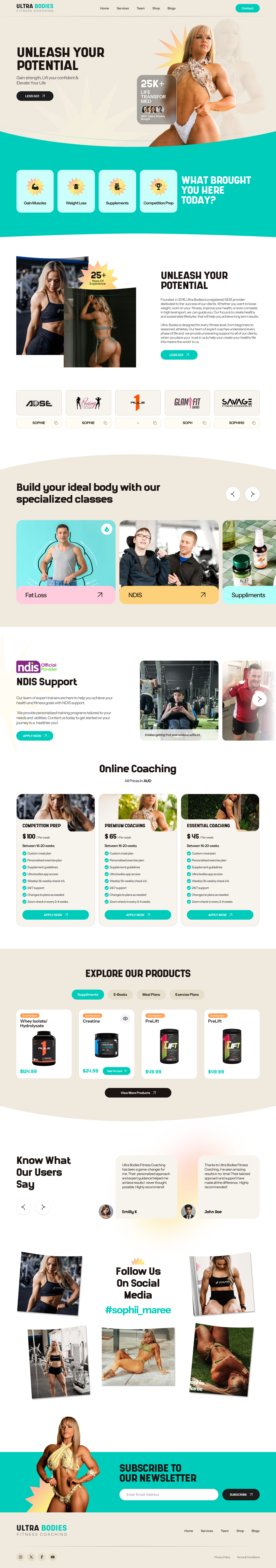 Fitness coach's website design inspiration cover design fitness banner design fitness graphic fitness graphic designer fitness home page design fitness website graphic design landing page design inspiration ui design uiux visual design wix studio wix website
