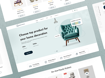 Home Decor Website branding ecommerce ecommercewebsite figma furniture furniturewebsite graphic design home homedecor homedecoration homewebsite interior shoppingwebsite trending ui uiux webdesign website