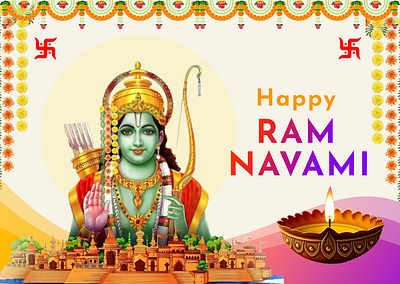 Ram Navami Poster branding graphic design ui