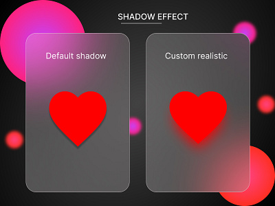shadow effect branding dailyui design figma glassmorphism graphic design guvi guvitask heart logo ui uichallenge uiux uiuxtrend vector