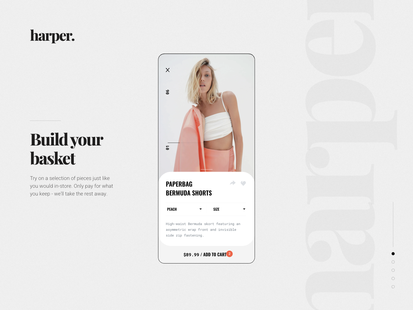 Retail Tech Startup basket brand branding checkout commerce design fashion figma graphic design mobile app ui uidesign website