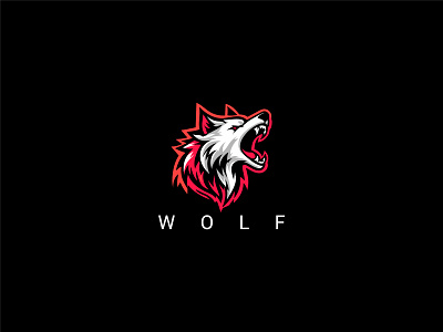Wolf Logo angry wolf aniaml beast gaming logo illustration night wolf roaring strength warrior warrior wolf wildlife wolf wolf head wolf head logo wolf logo wolfs wolves wolves logo zoo