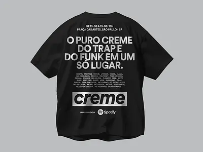 Creme Festival by Spotify festival music spotify t shirt trap tshirt