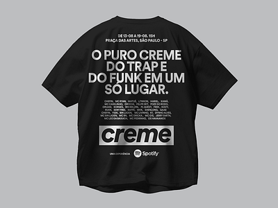 Creme Festival by Spotify festival music spotify t shirt trap tshirt