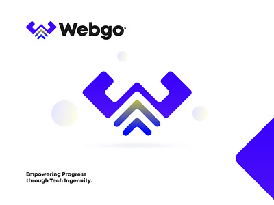 Webgo ai app branding creative logo letter logo logo design logo designer logo maker modern logo monogram software tech technology ui w letter logo w logo web web3 website