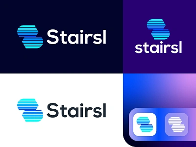 Stairsl logo design- brand identity - branding abstract logo app icon brand identity business logo creative logo design letter mark monogram logo designer logo inspirations logotype minimalist logo modern logo monogram print real estate s logo design stairs symbol typography vector