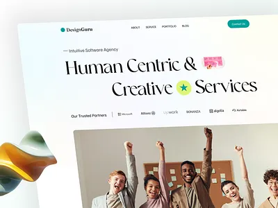 Software Agency Landing Page UI Design 🚀 design agency fahad uiux figma designer landing page landing page design software software agency software agency landing uiux designer