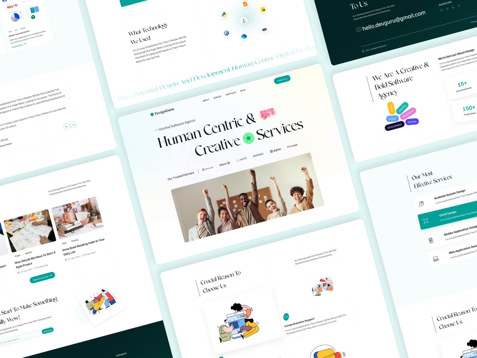 Example of Modern Landing Page Design