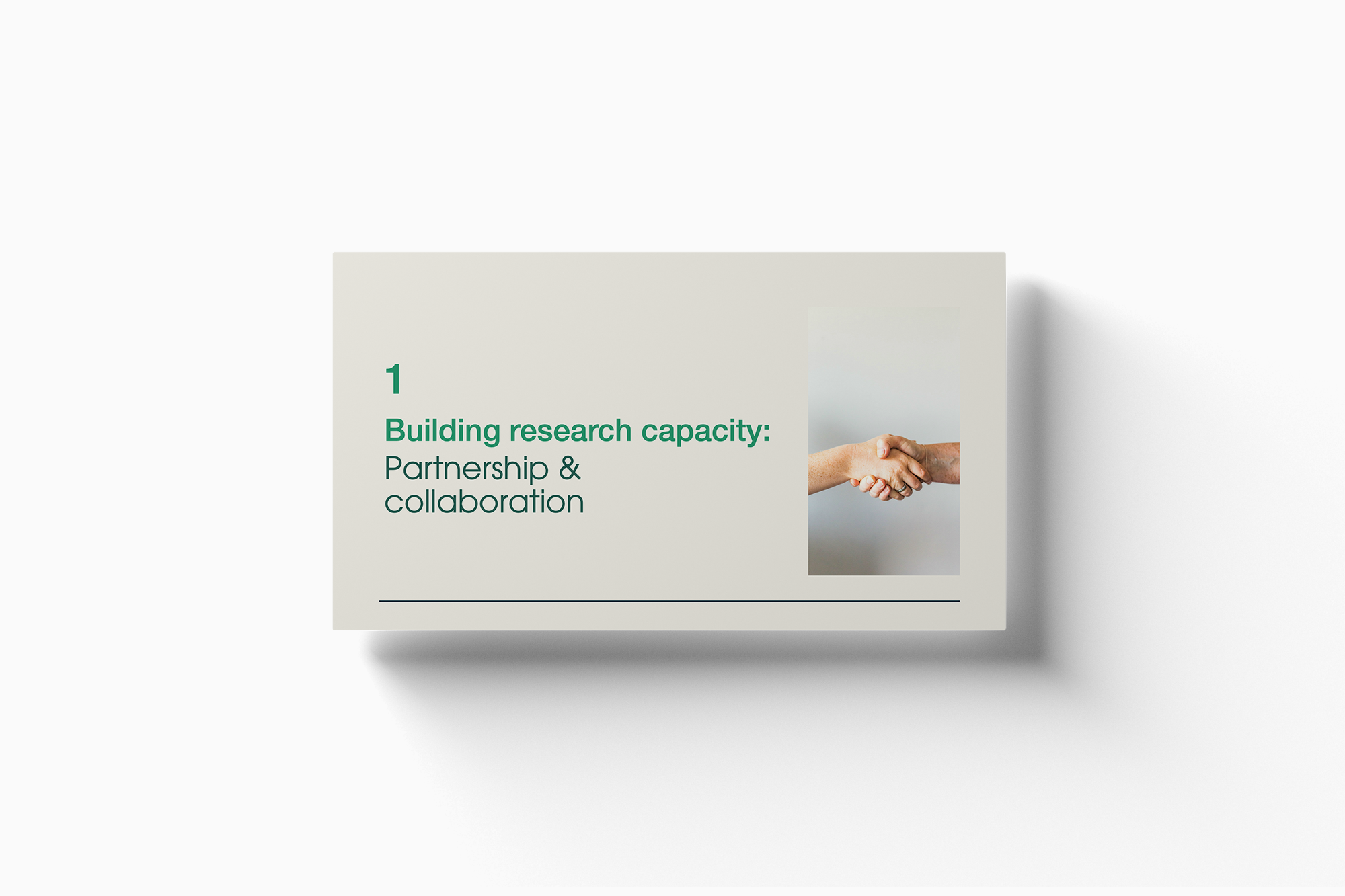 Clean presentation design