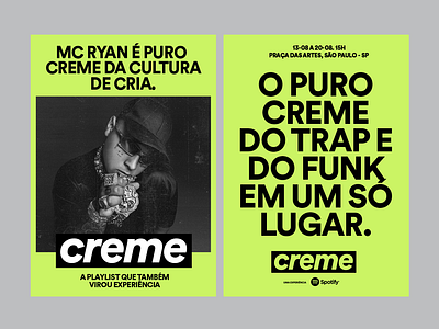 Creme Festival by Spotify citric festival music poster rap spotify trap