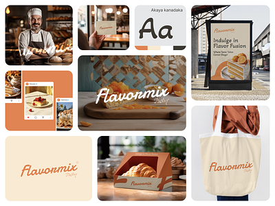 Flavormix Pastry | Branding bakery brand identity brandbook branding branding company branding design color graphic design guideline identity logo logo design logotype social media visual identity design