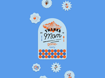 Thanks Mom Branding animation branding cafe coffee coffee shop design graphic design illustration label logo mom moms motion graphics sticker typography ui ux vector