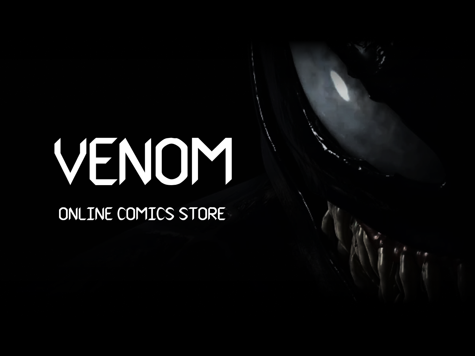 VENOM┃Online Shop branding comic design figma graphic design logo store ui ux venom