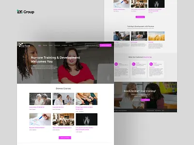 Nurture training | Courses platform courses e commerce education landing platform webdesign wordpress