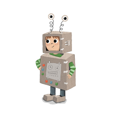 Robot Boy Character adobe fresco bookillustration characterdesign digital illustration illustration