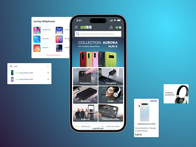 Mobile accessories online store UX/UI design application cart page checkout e commerce ecommerce headphones homepage magento mobile accessories mobile application online store product page progressive web app search ui design user experience user interface ux design uxui visual design