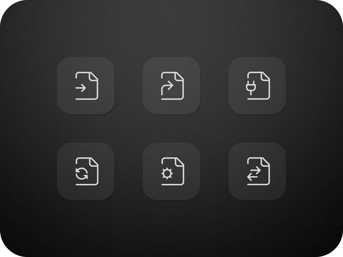 File-type Icon Variations branding icon pack iconset product design