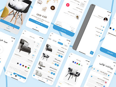 AsasChin - Furniture store application app application furniture home decoration intaractive design responsive store application ui ux