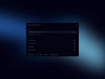 Command Palette commandpalette commands cyber cybersecurity dark data design ui ux